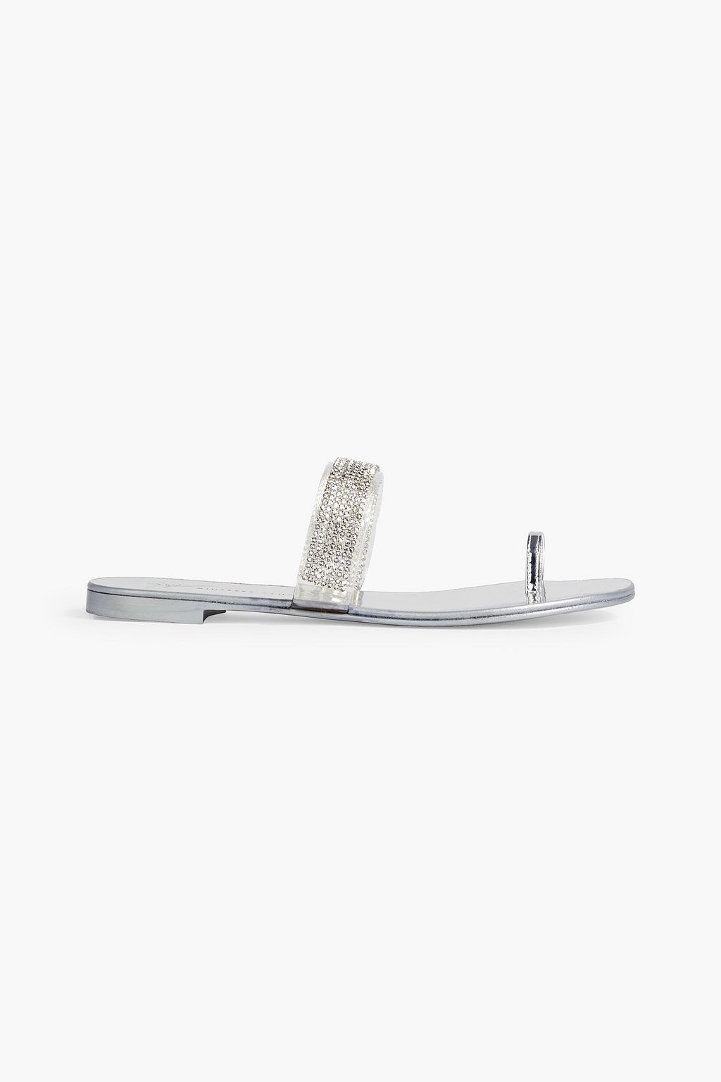 Flat sales crystal sandals