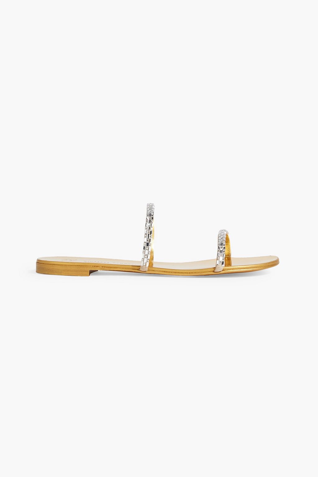 GIUSEPPE ZANOTTI Mauritia crystal-embellished suede sandals | THE OUTNET