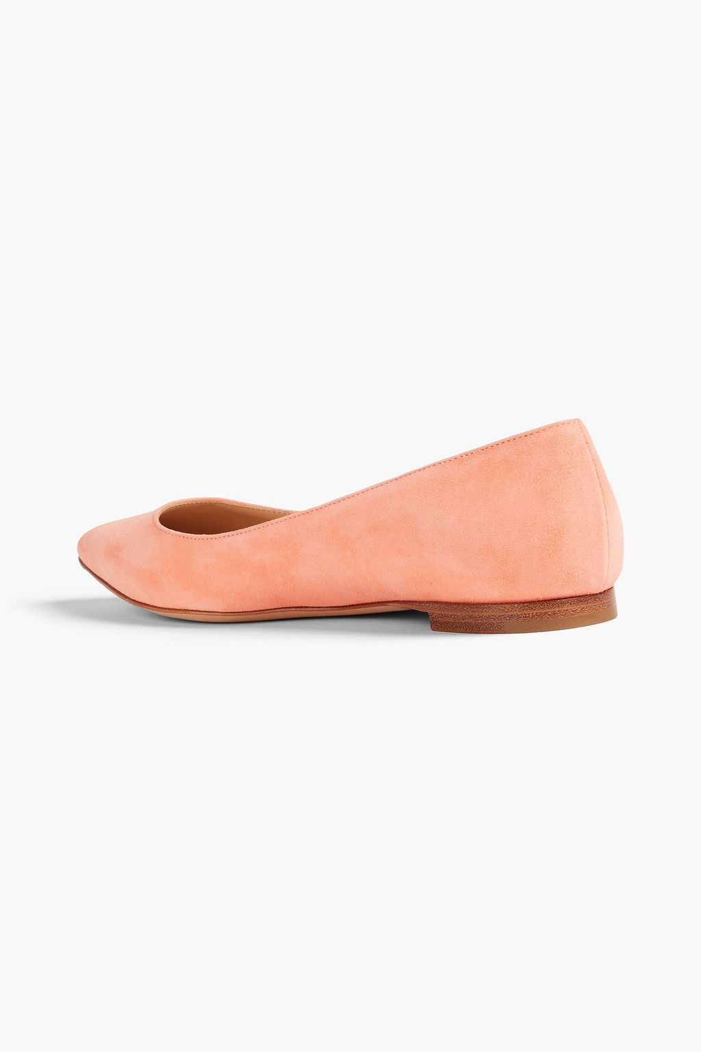 GIANVITO ROSSI Suede point-toe flats