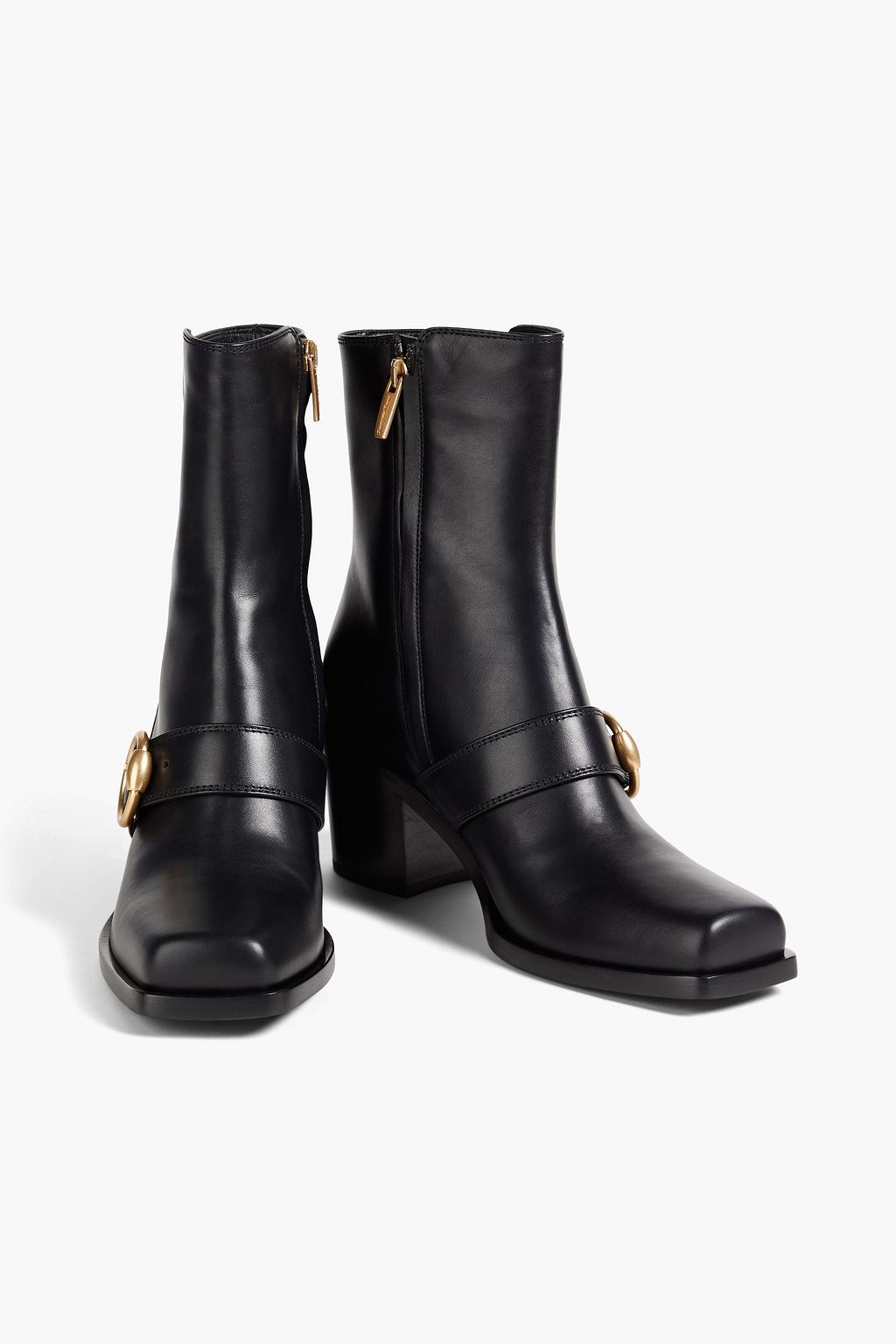GIANVITO ROSSI Wayne buckled leather ankle boots