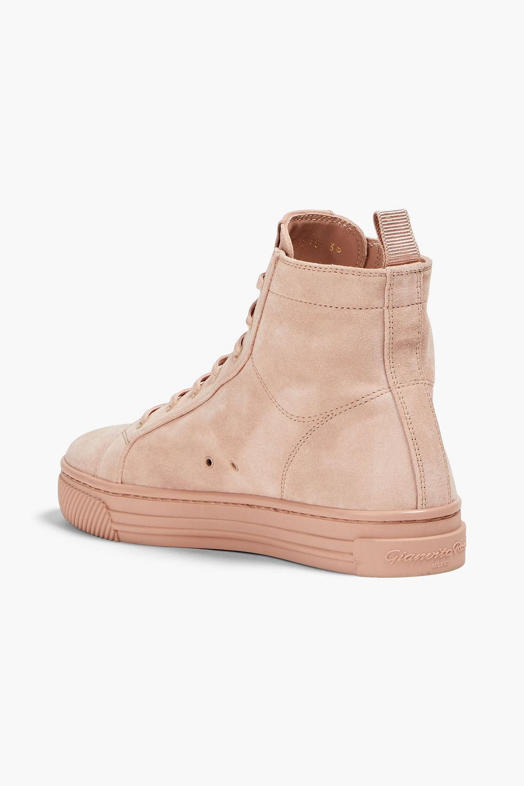 GIANVITO ROSSI Suede high-top sneakers