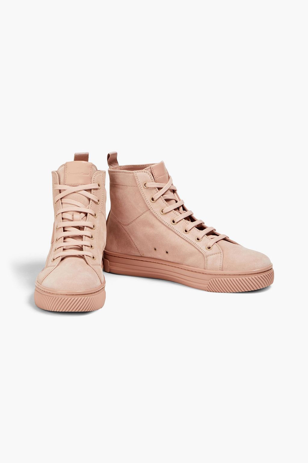 GIANVITO ROSSI Suede high-top sneakers