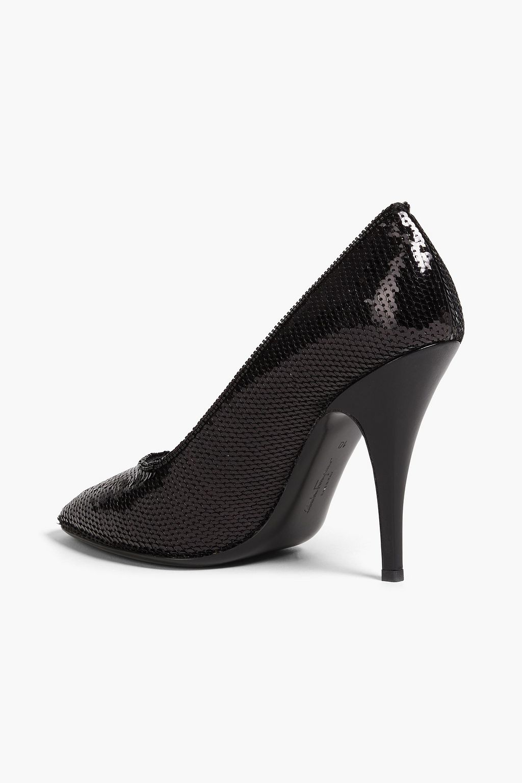 FERRAGAMO حذاء بامب مصنوع من الشبك بتصميم مزركش