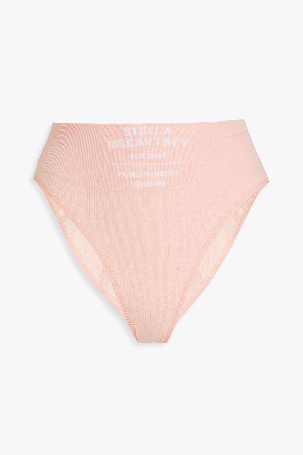 STELLA MCCARTNEY Ribbed cotton-blend jersey high-rise briefs