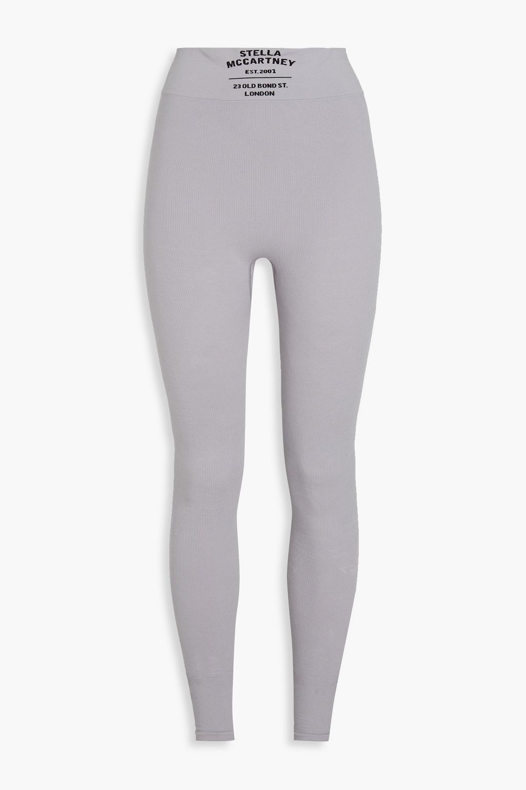 STELLA MCCARTNEY Printed ribbed stretch cotton-blend jersey leggings