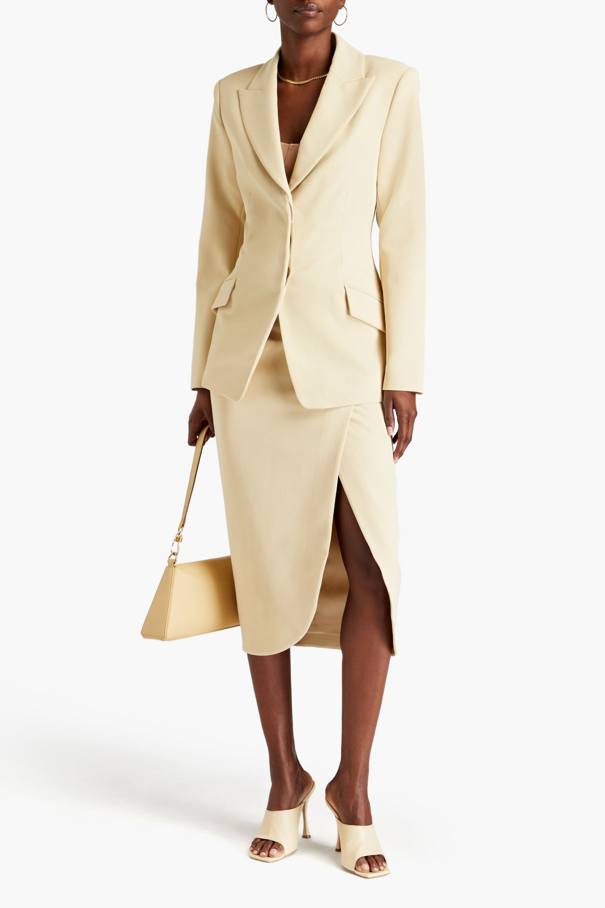 SIMKHAI Aleksa crepe blazer