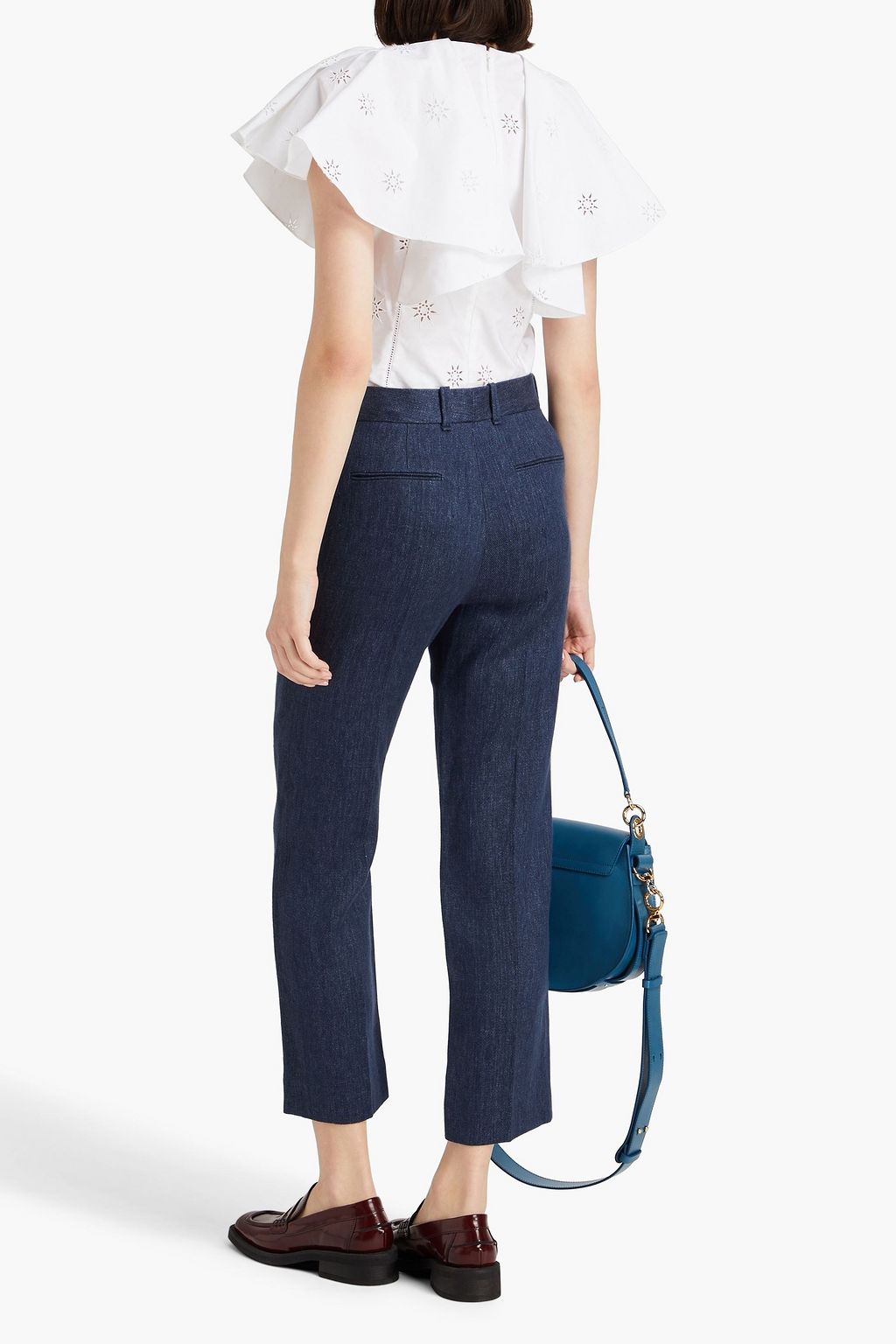 CHLOÉ بنطال قصير بأرجل مستقيمة وبخصر عالٍ