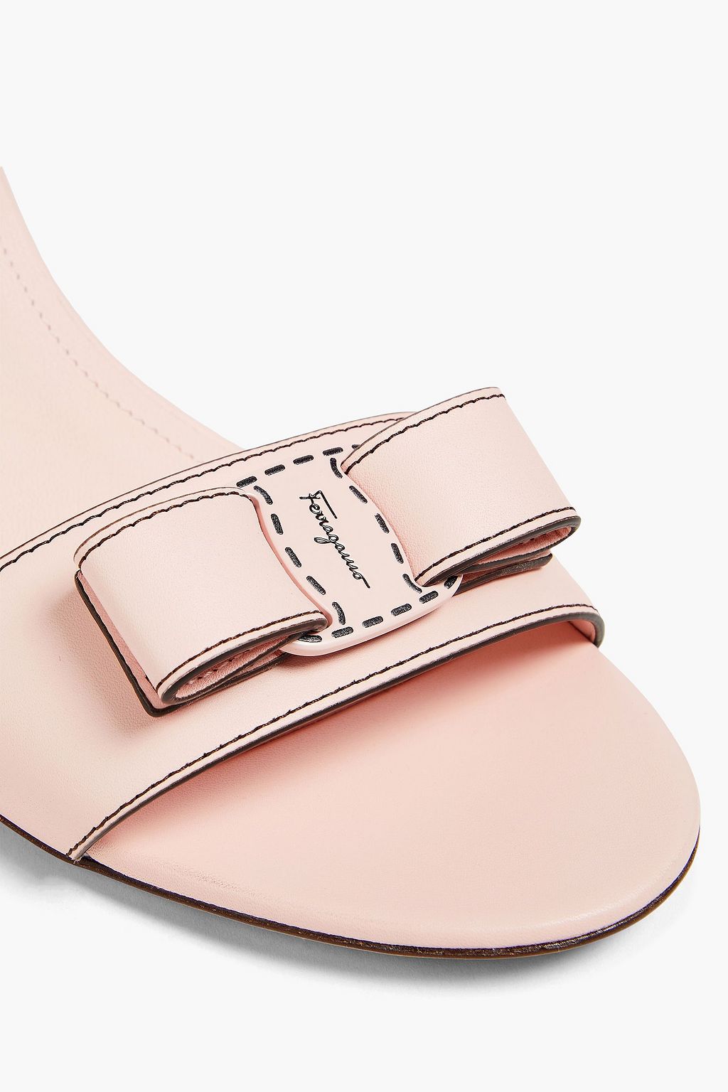 FERRAGAMO レザー ウェッジサンダル