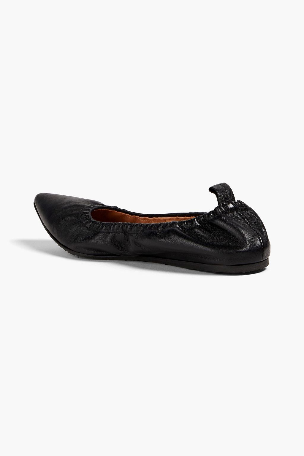 GIANVITO ROSSI Leather point-toe flats