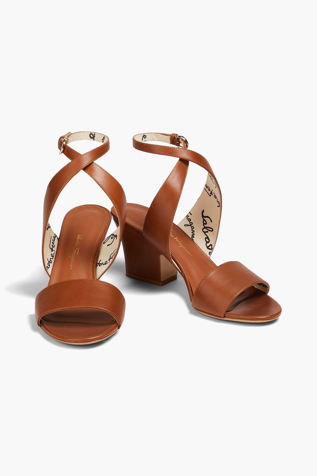 FERRAGAMO Sheena leather sandals