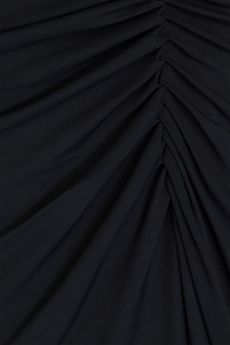 Shop Simkhai Noami Draped Jersey Halterneck Midi Dress In Black