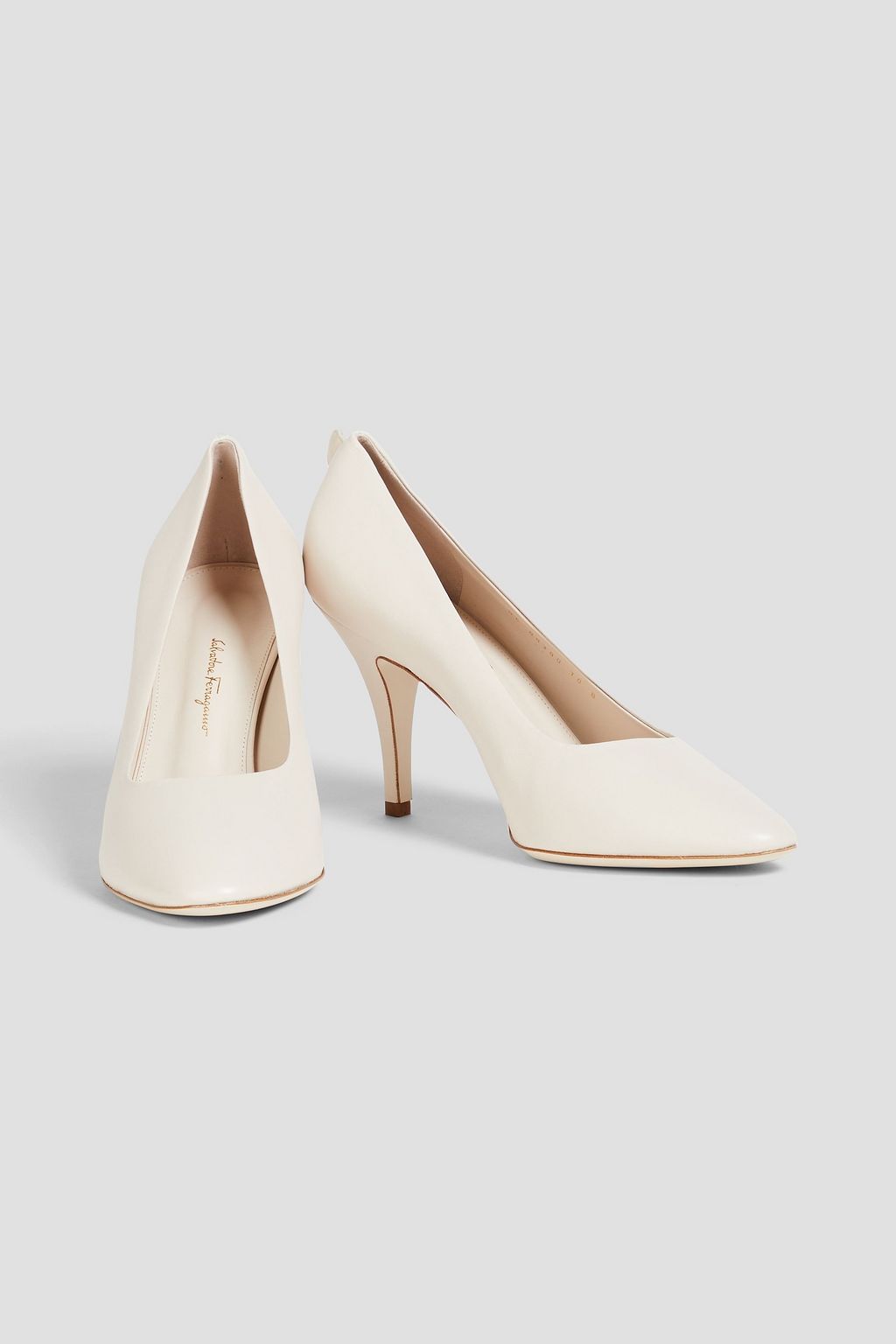 FERRAGAMO Judy 85 leather pumps
