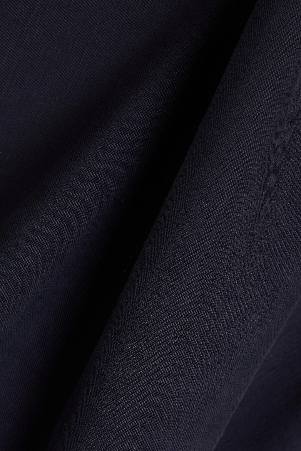 CHLOÉ Linen and silk-blend twill blouse