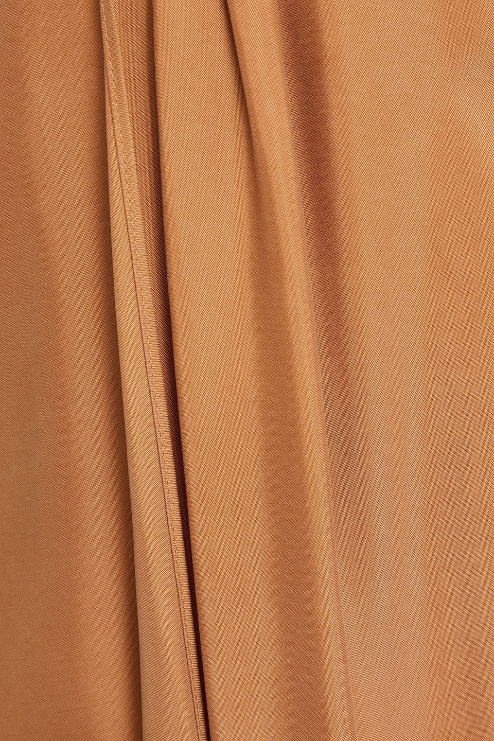 SIMKHAI RINNA PLEATED CUPRO-BLEND TWILL MAXI DRESS