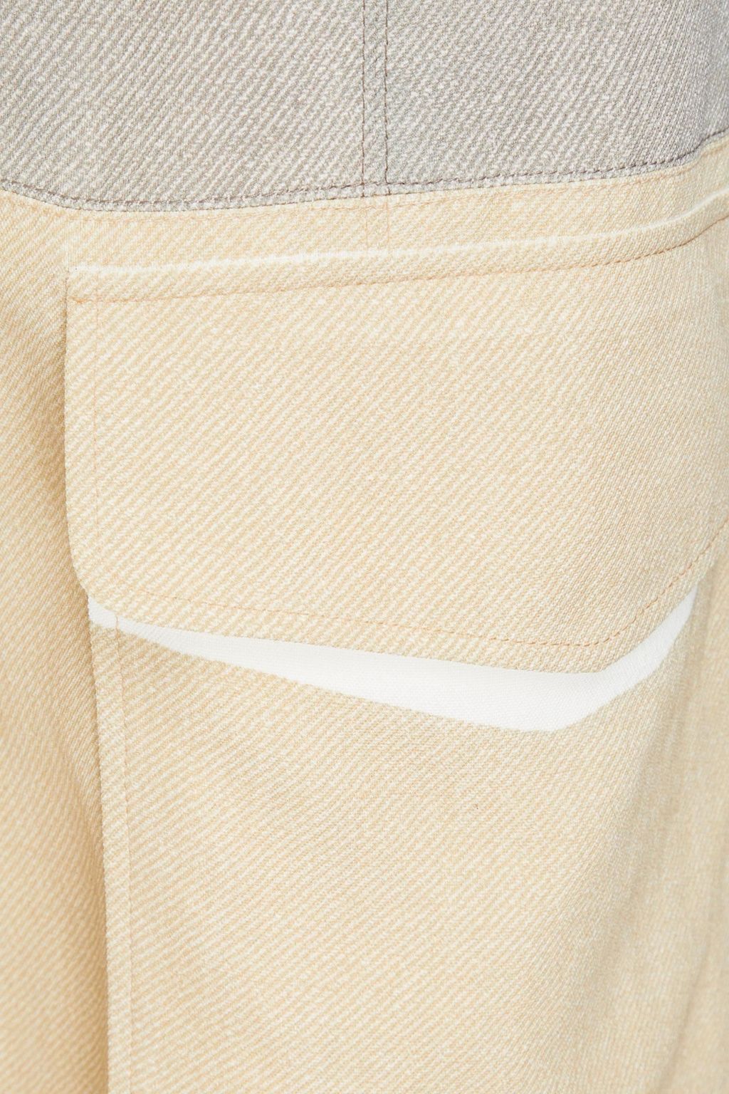 CHLOÉ Zweifarbige Hose mit weitem Bein aus Webstoff mit Print