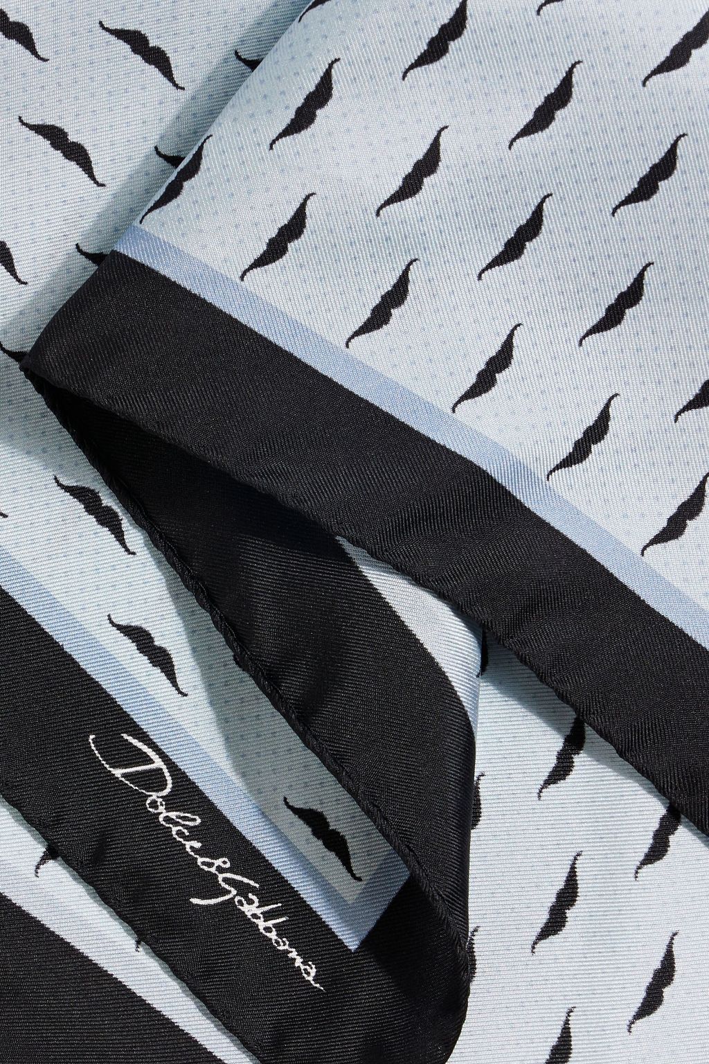 DOLCE&GABBANA Printed silk-twill pocket square