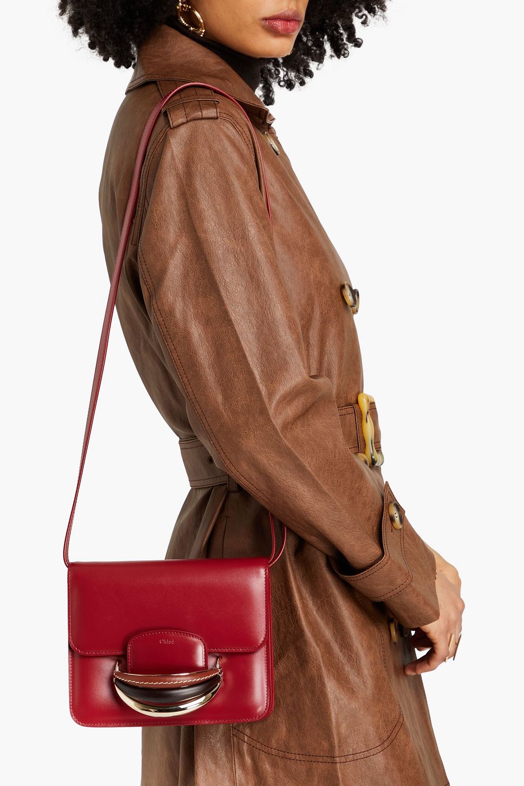 CHLOÉ Kattie レザー クロスボディバッグ