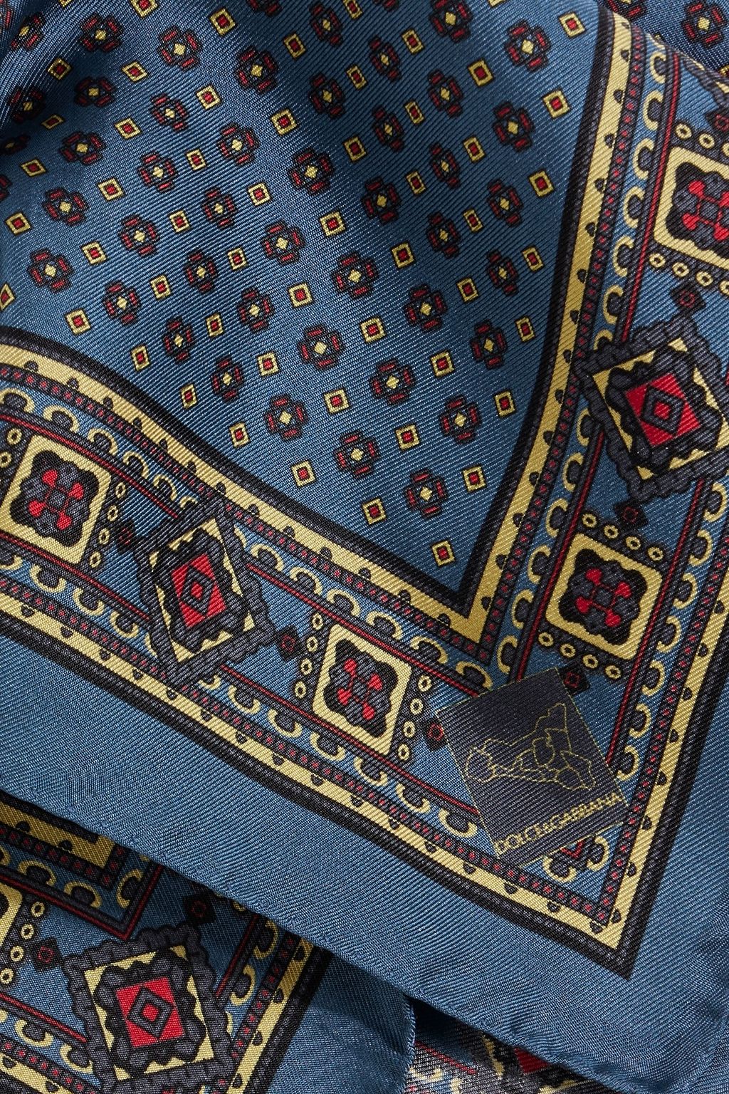 DOLCE&GABBANA Printed silk-twill pocket square
