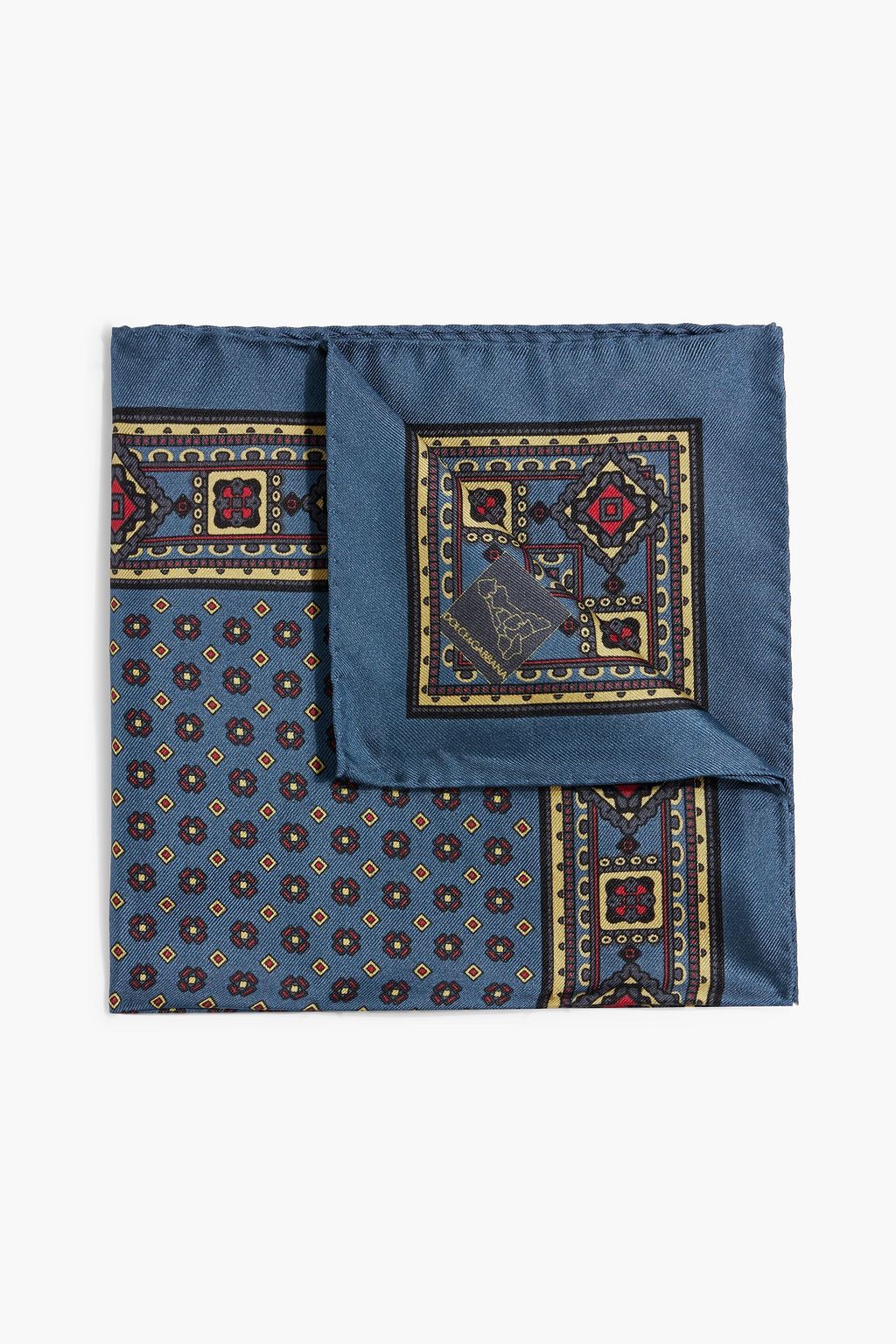 DOLCE&GABBANA Printed silk-twill pocket square