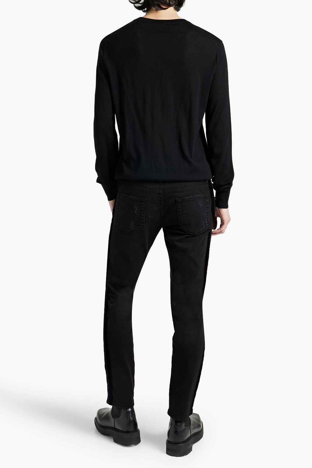 DOLCE&GABBANA Bead-embellished cashmere sweater