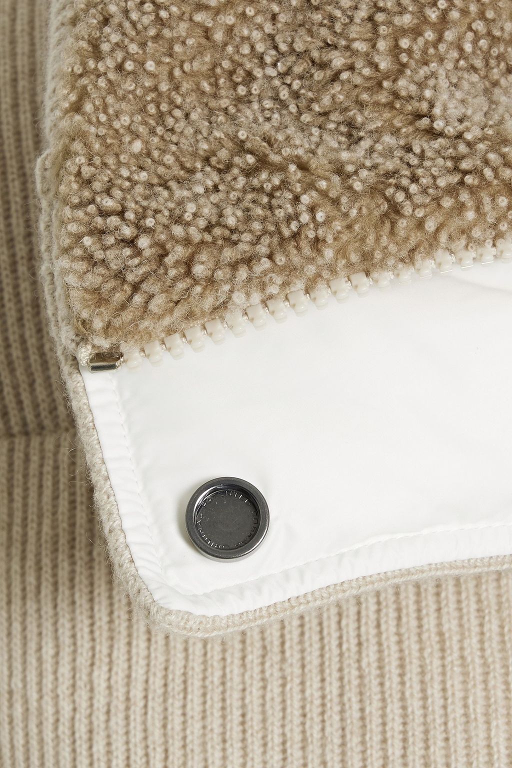 BRUNELLO CUCINELLI Quilted ribbed cashmere down jacket