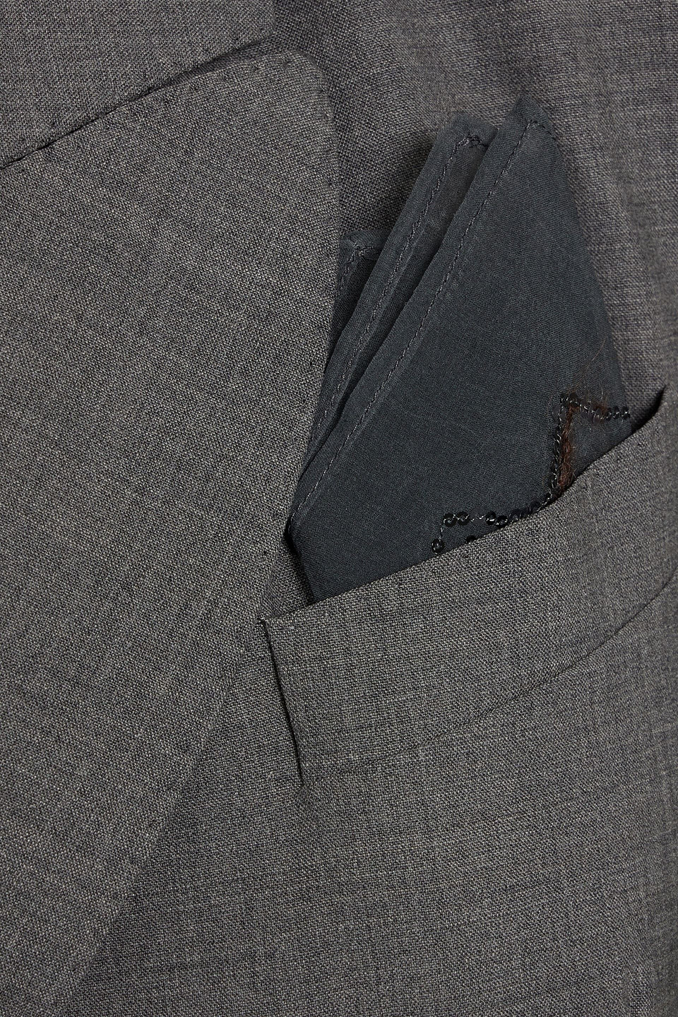 BRUNELLO CUCINELLI DOUBLE-BREASTED WOOL-BLEND BLAZER