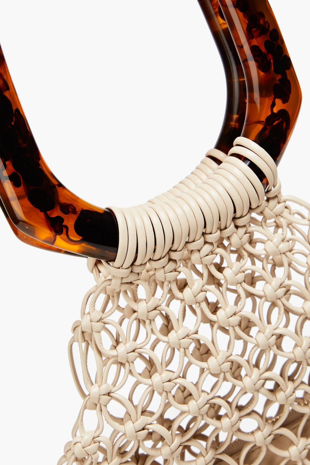 SIMKHAI Myla embellished macramé leather tote