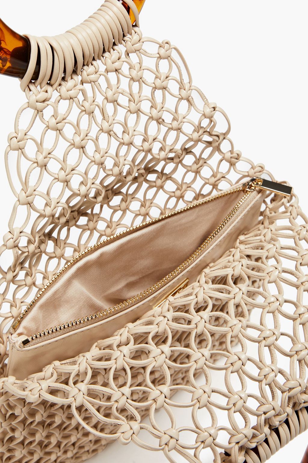 SIMKHAI Myla embellished macramé leather tote