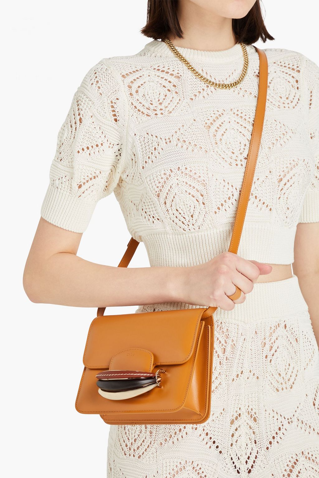 CHLOÉ Kattie レザー クロスボディバッグ