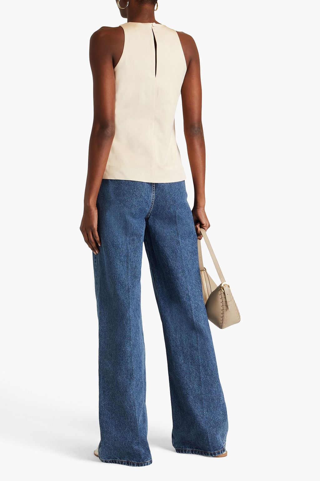 BY MALENE BIRGER بلوزة «ماليدا» من قماش جازار المصنوع من مزيج الصوف