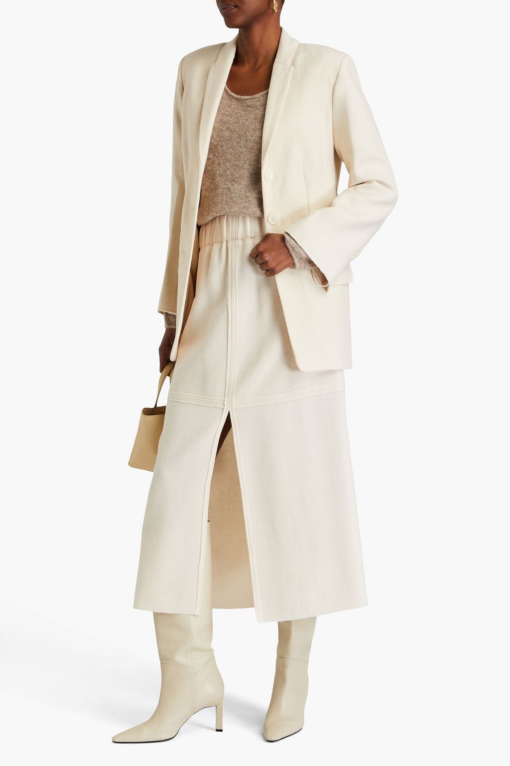 BY MALENE BIRGER بليزر مصنوع من صوف لبّاد