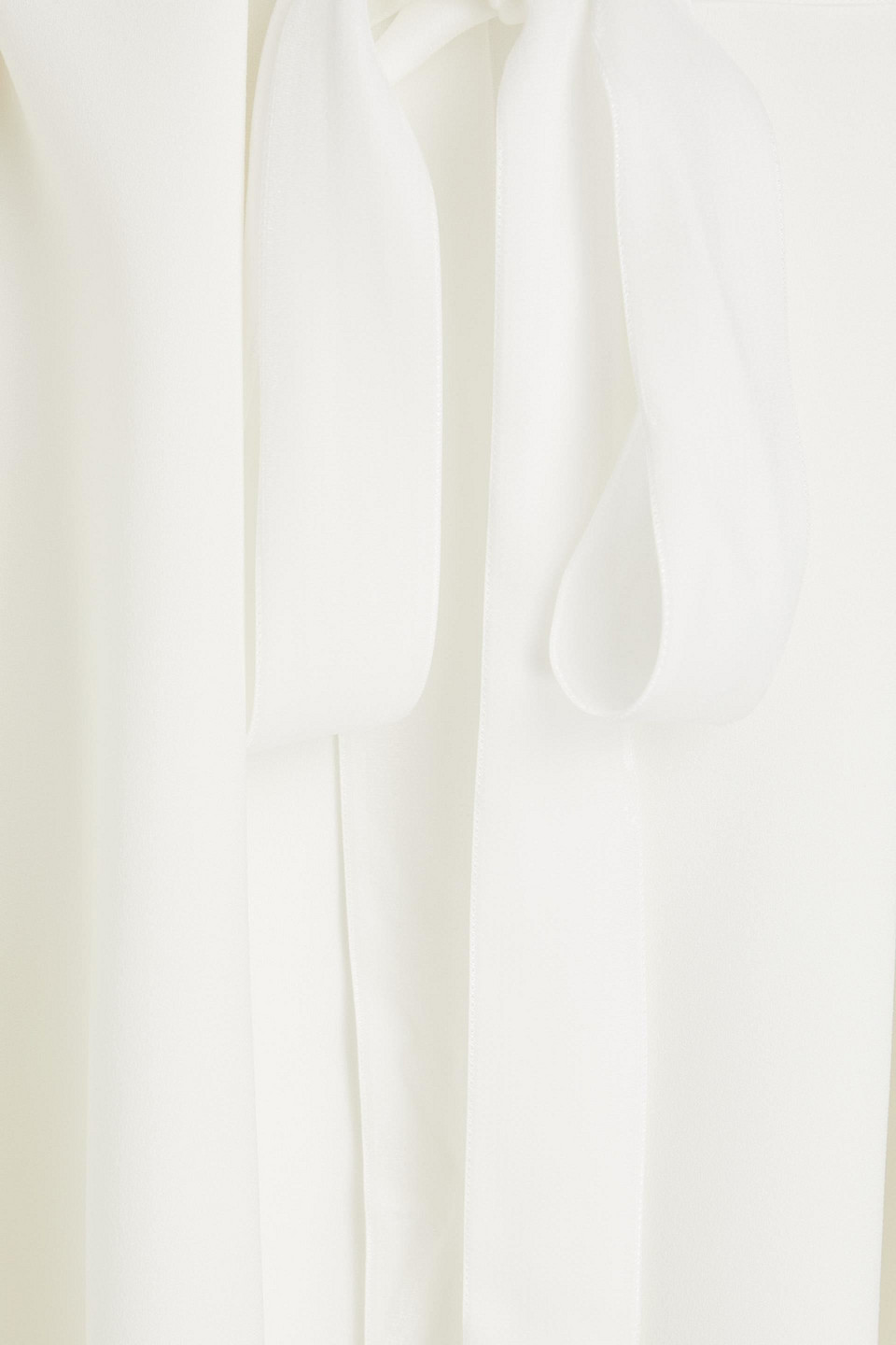 Shop Roksanda Belted Crepe Dress In Ivory