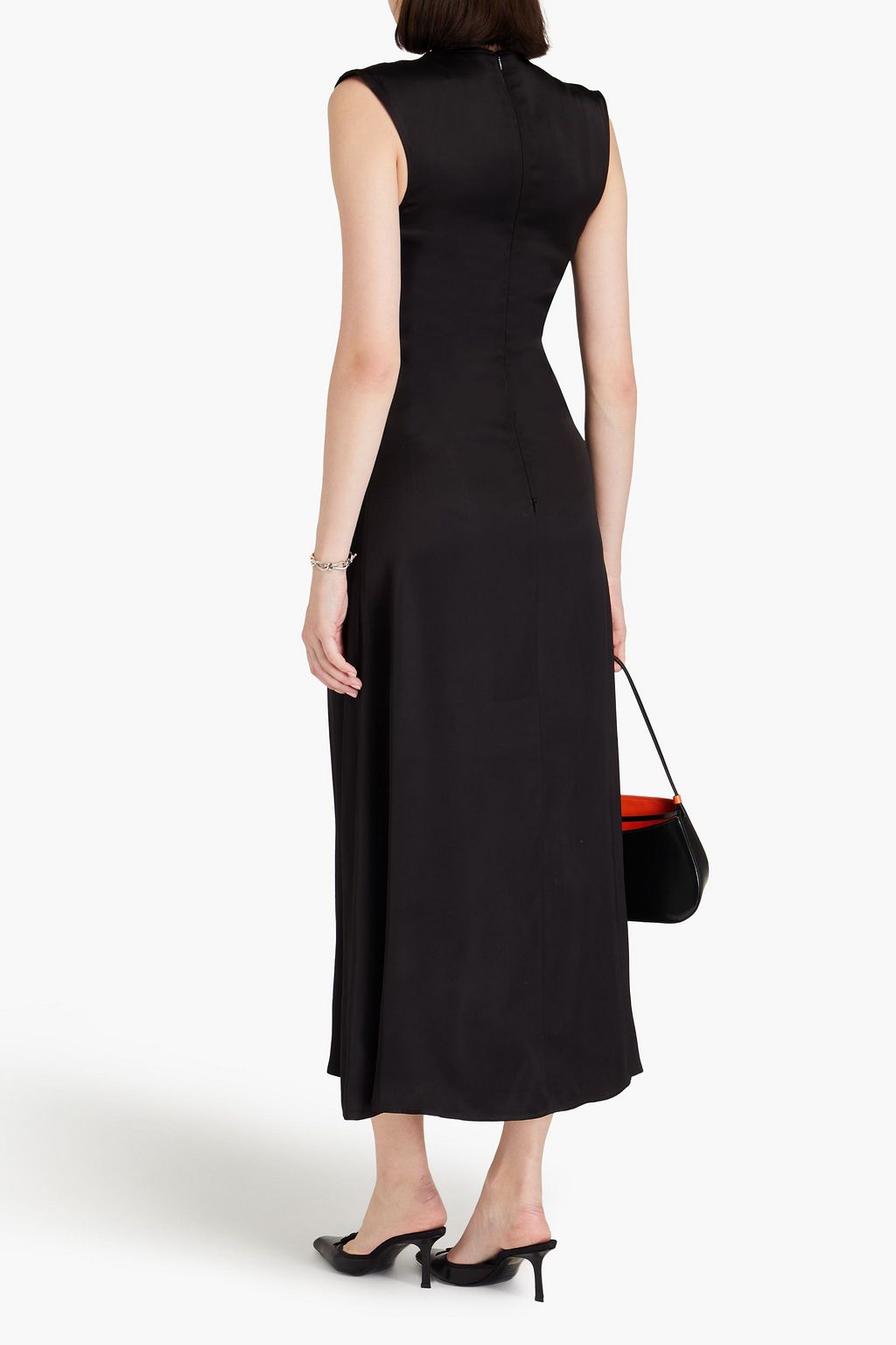 LOULOU STUDIO Copan cutout satin midi dress