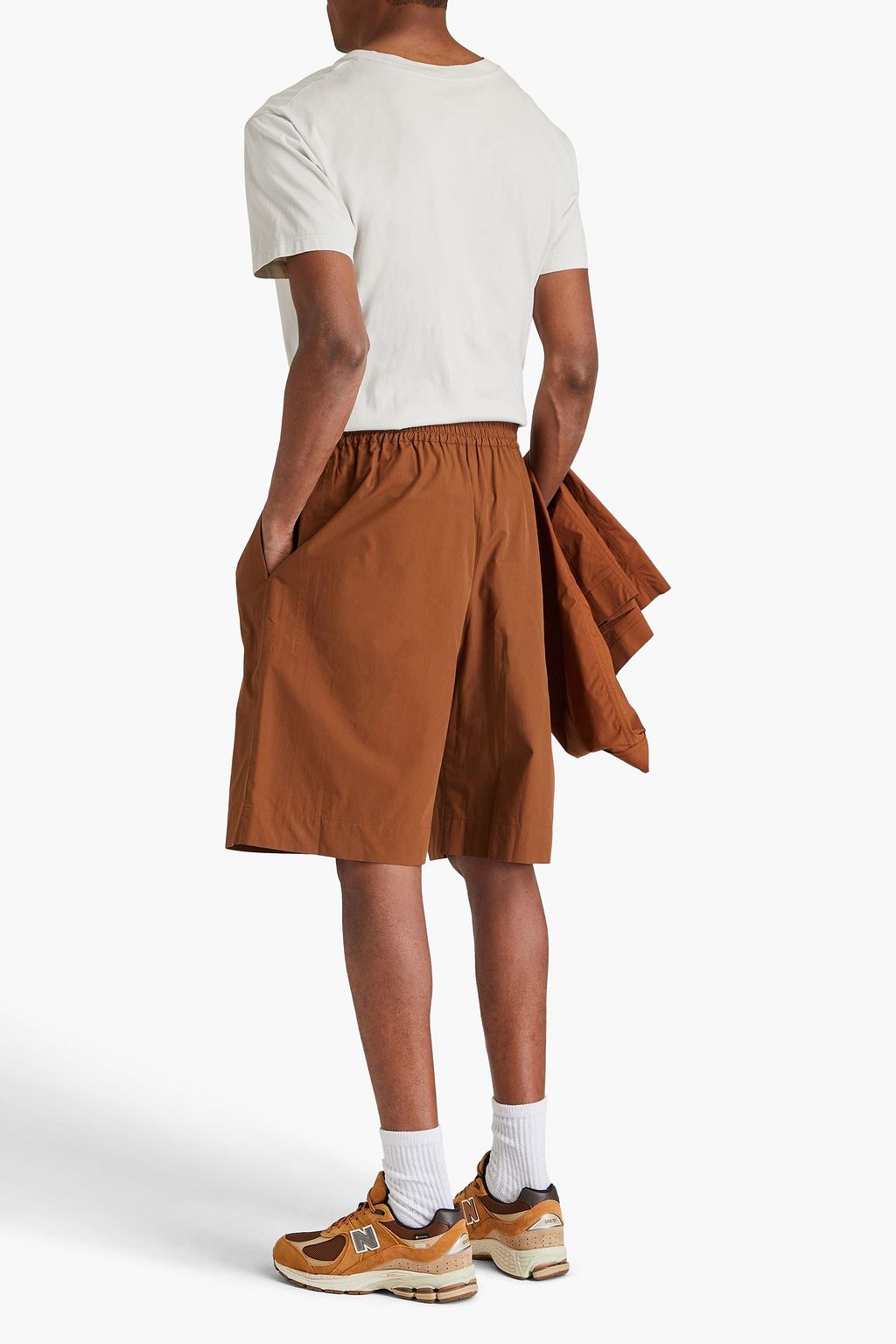 STUDIO NICHOLSON Checked shell shorts