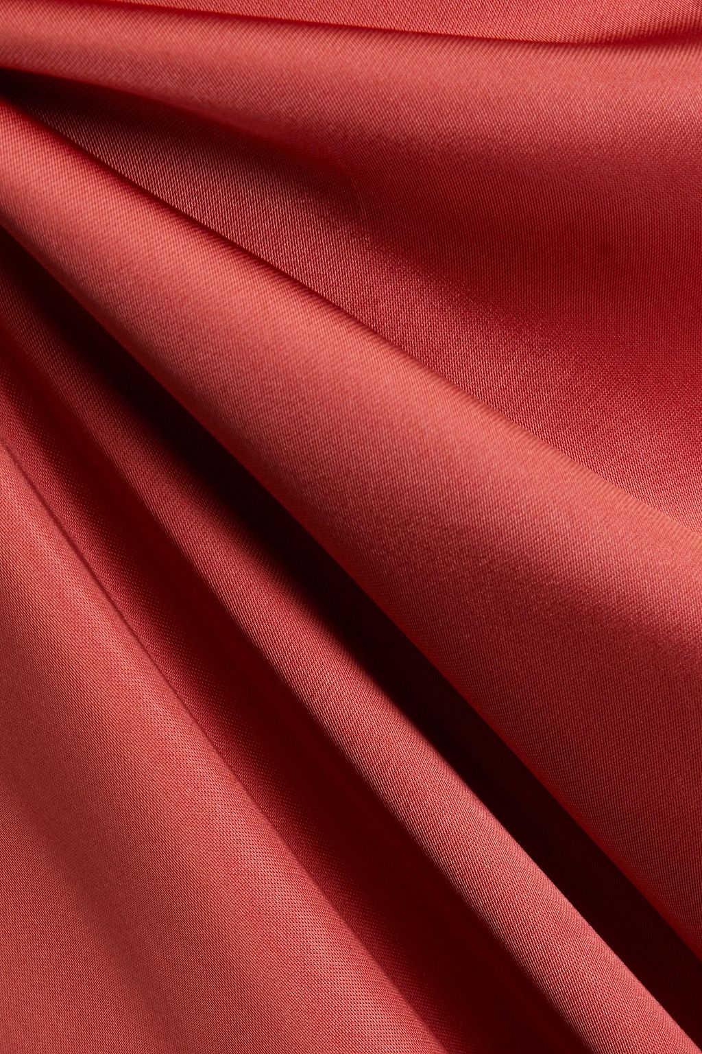 LOULOU STUDIO 컷아웃 디테일 새틴 미디 드레스