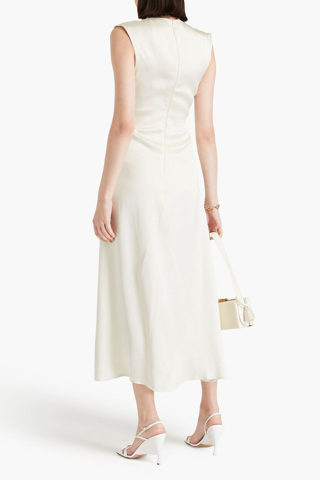 LOULOU STUDIO Copan cutout satin midi dress