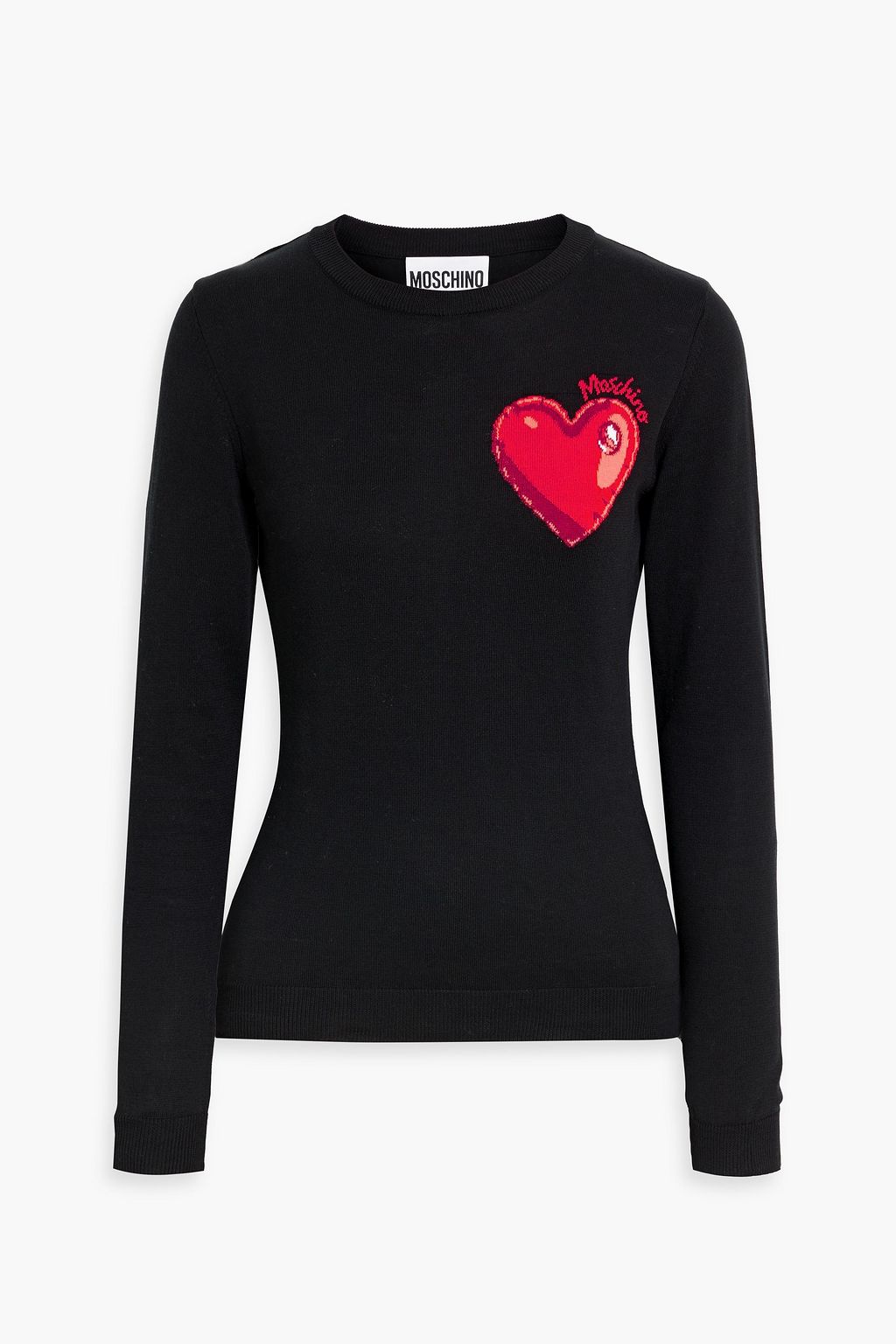 MOSCHINO Intarsia cotton sweater | THE OUTNET