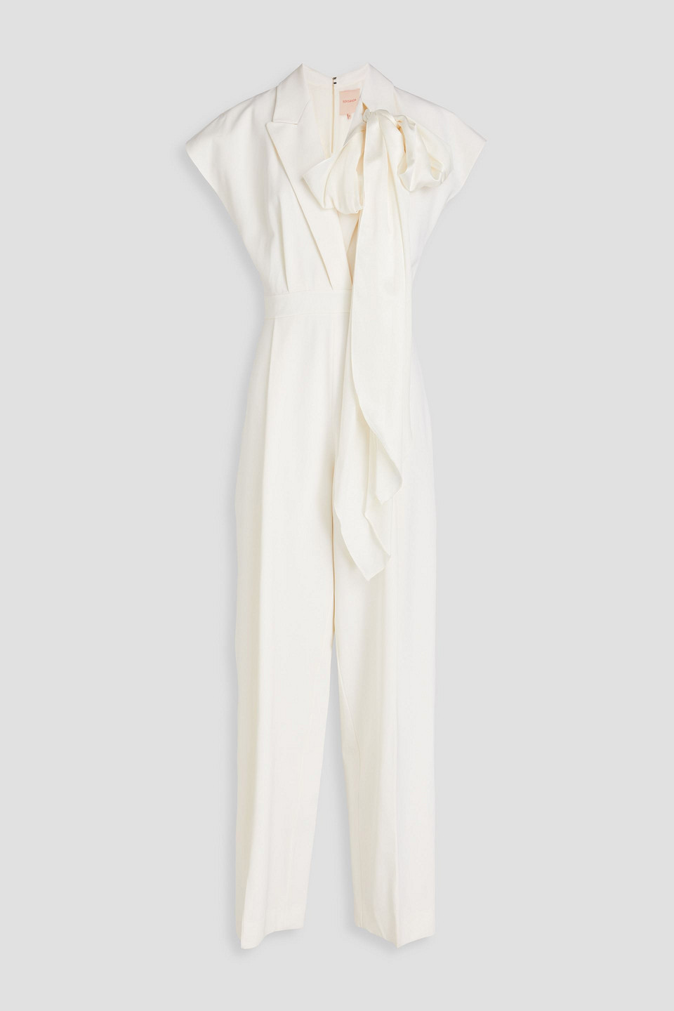 Roksanda Wool-twill Jumpsuit In Ivory