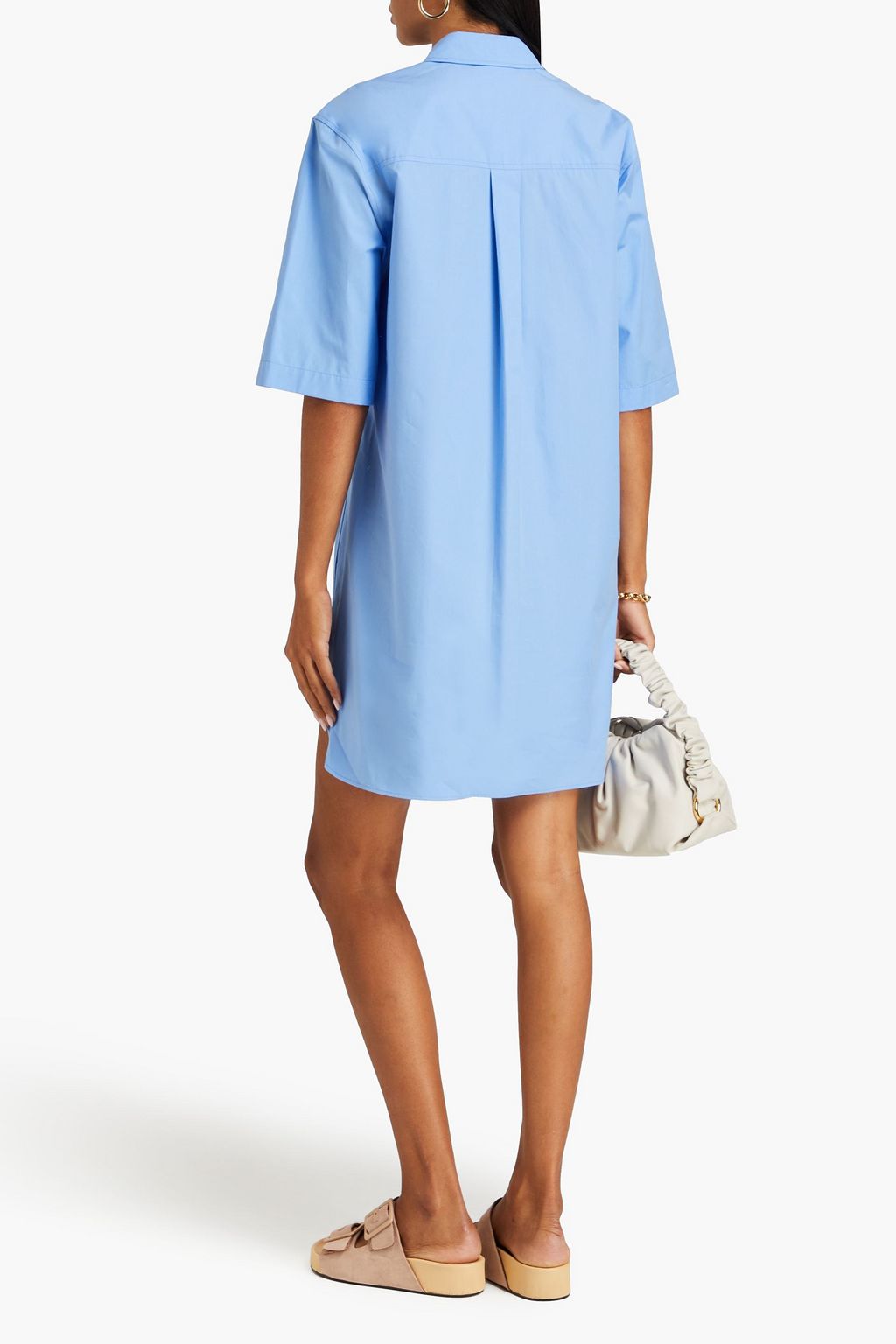 LOULOU STUDIO Evora cotton mini shirt dress