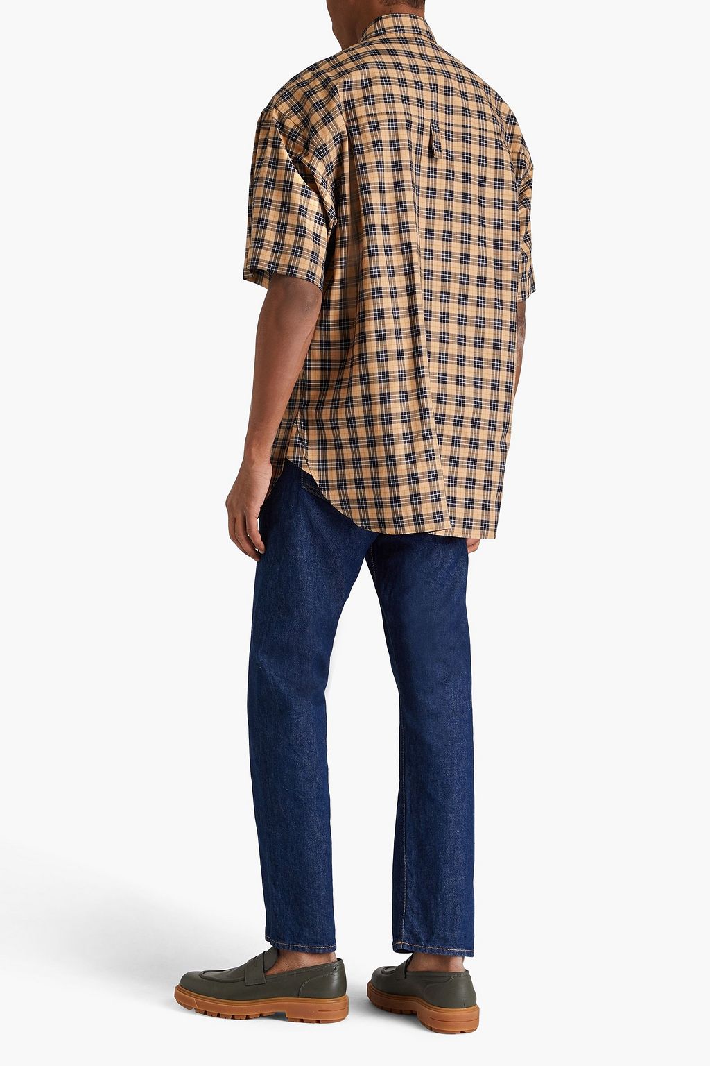 STUDIO NICHOLSON Checked cotton shirt