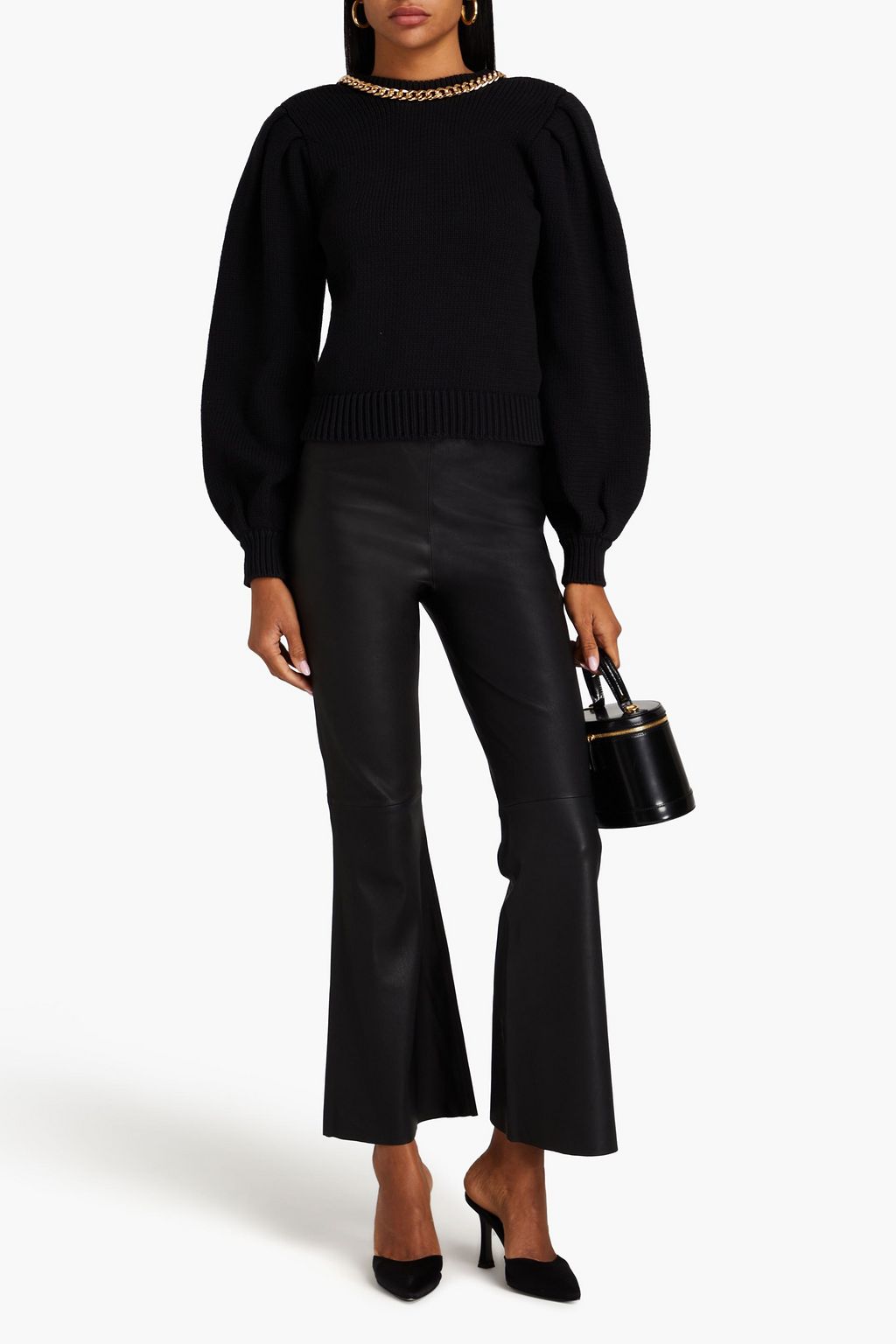 BY MALENE BIRGER Evyline leather flared pants