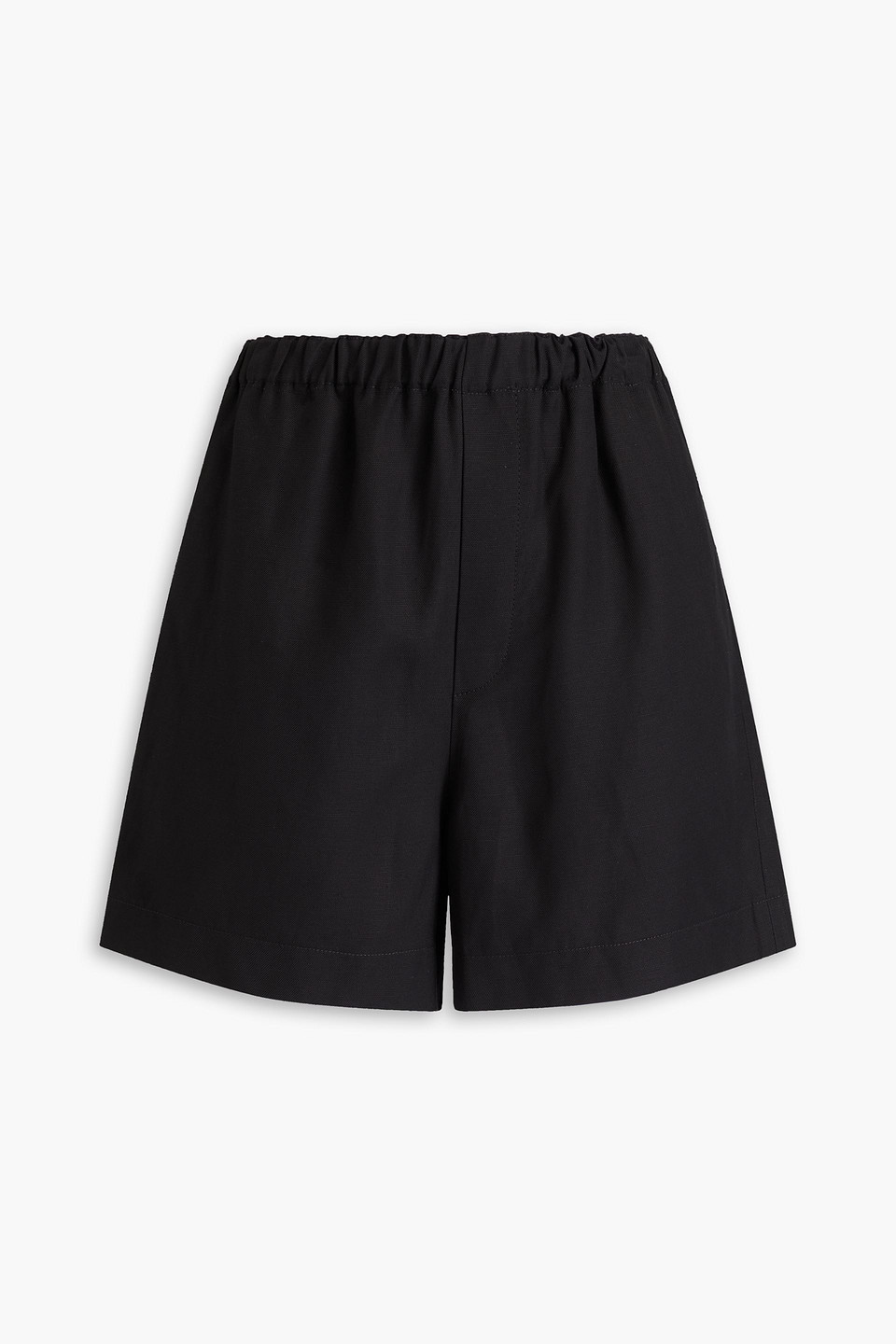 Shop Loulou Studio Seto Twill Shorts In Black