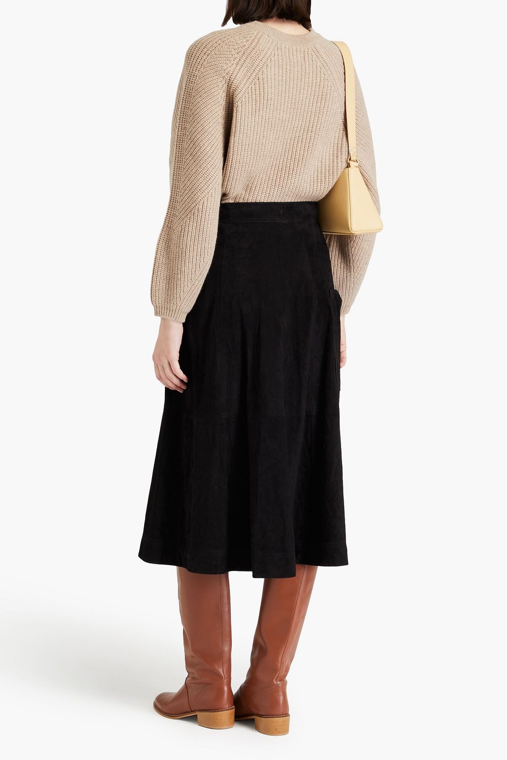 LOULOU STUDIO Thea suede midi skirt