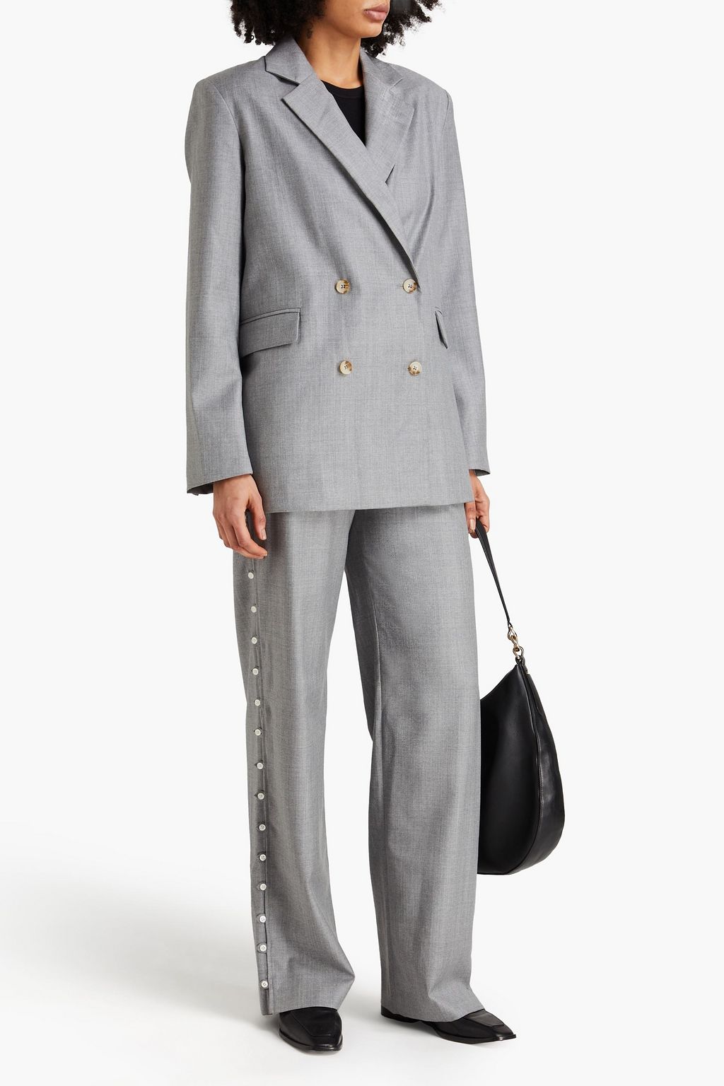 LOULOU STUDIO Donau double-breasted wool-twill blazer