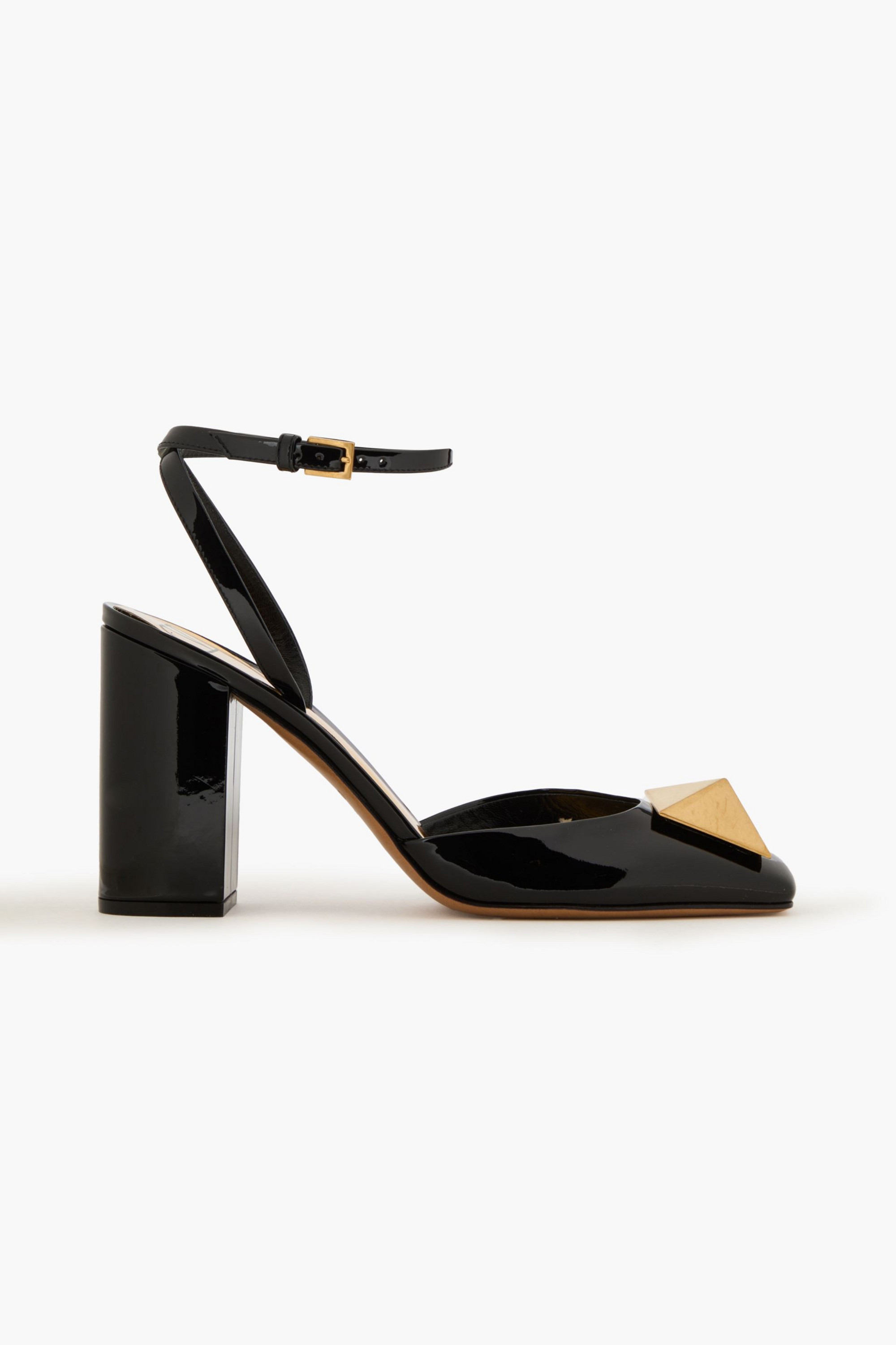Valentino Garavani One Stud patent-leather pumps
