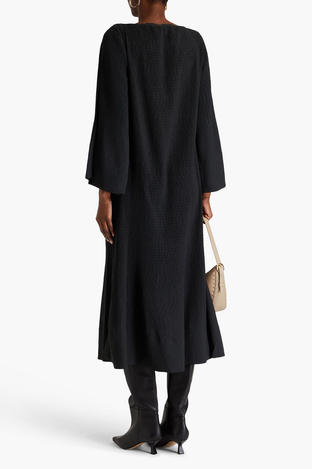 BY MALENE BIRGER Genevieve plissé-crepe midi dress