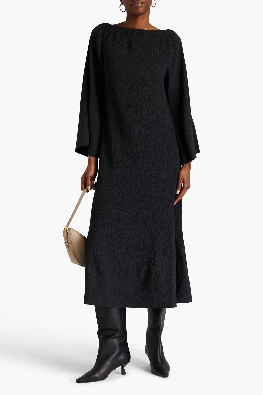 BY MALENE BIRGER Genevieve plissé-crepe midi dress