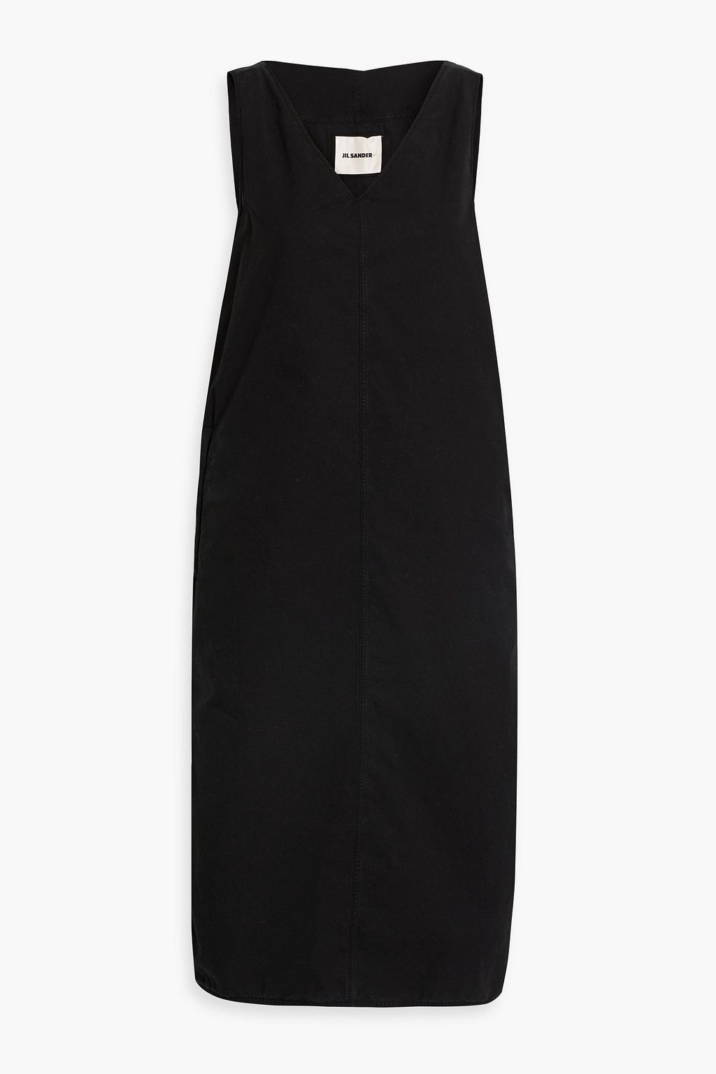 Cotton midi dress in brown - Jil Sander