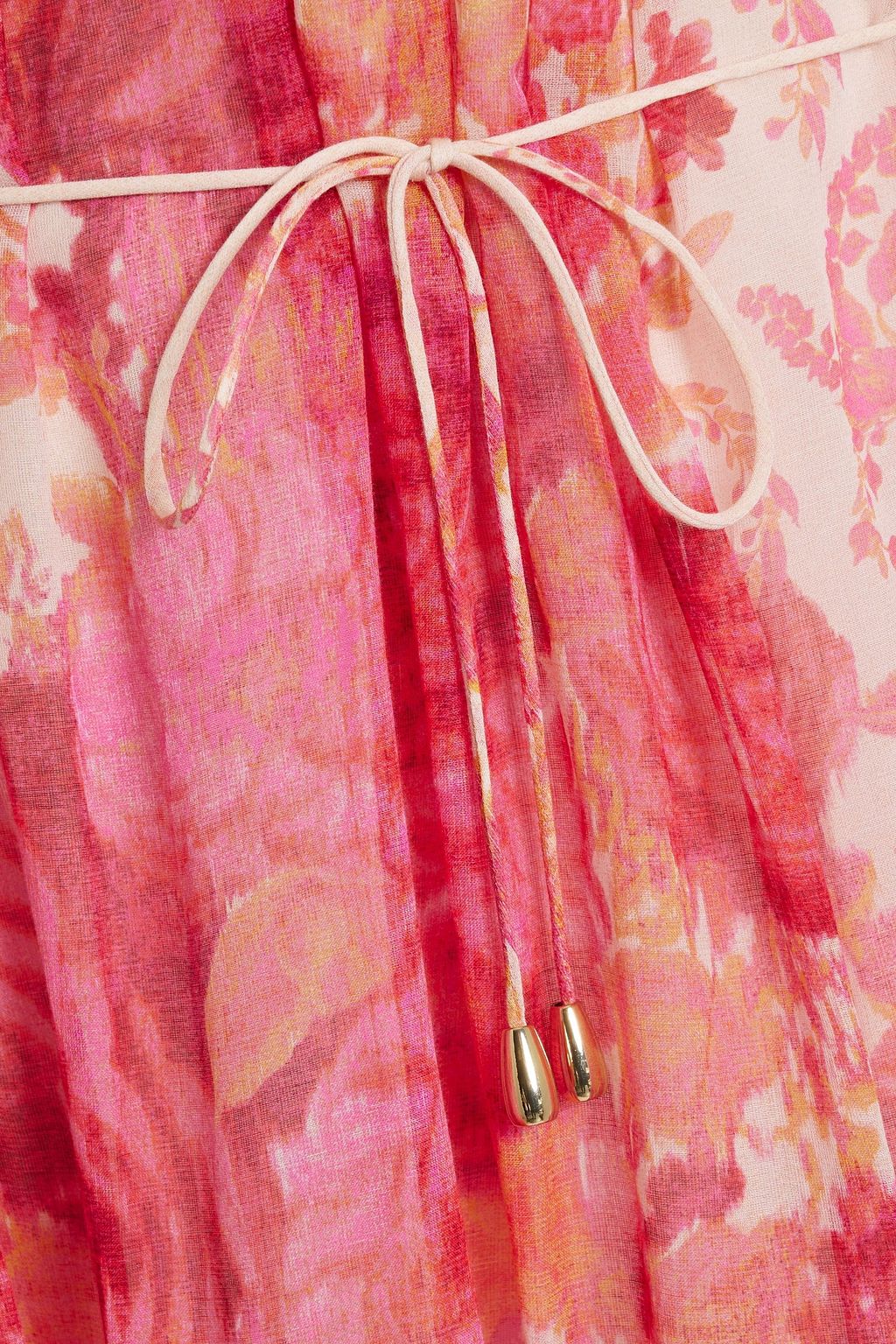 ZIMMERMANN コットン&シルク混 ミニワンピース フローラルプリント