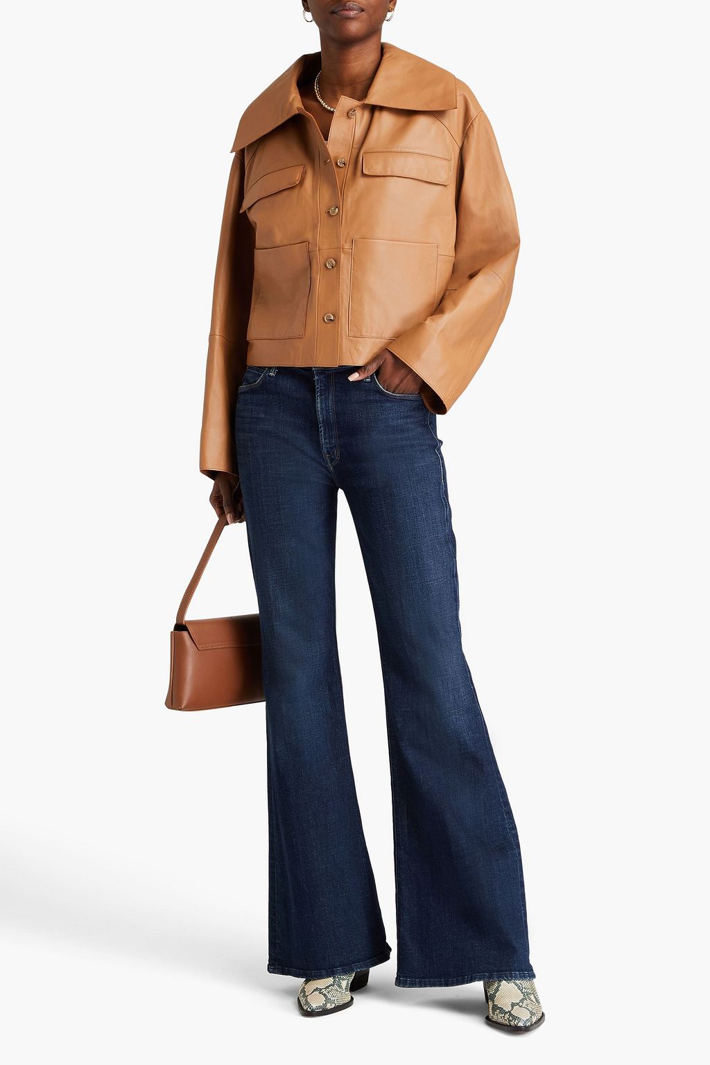LOULOU STUDIO Sulat leather jacket